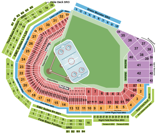 Fenway Park Winter Classic Seating Chart